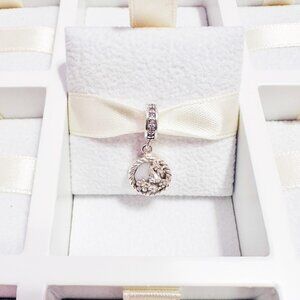 925 Sterling Silver Easter Bunny Dangle Charm Bead Fits Pandora Charm Bracelets